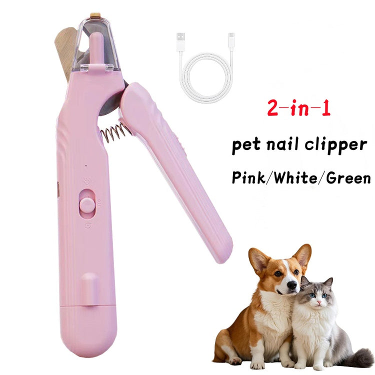 2-in-1 LED Pet Nail Clippers