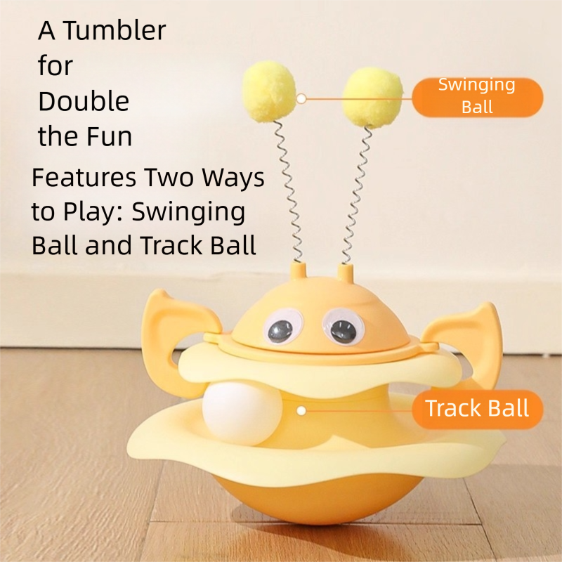 Rotating Bee Cat Toy