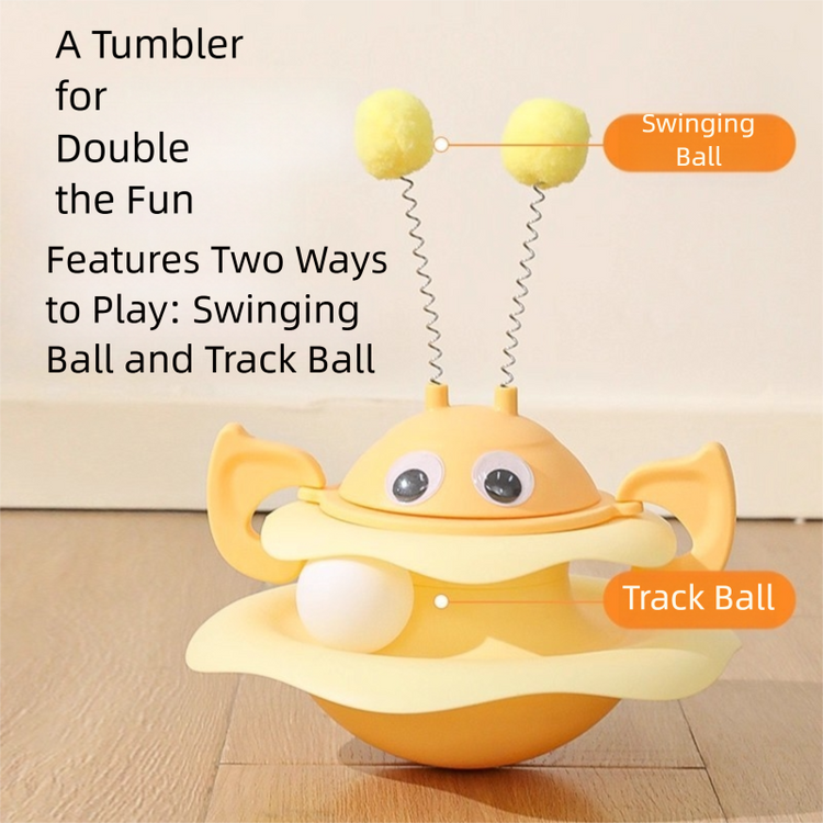 Rotating Bee Cat Toy