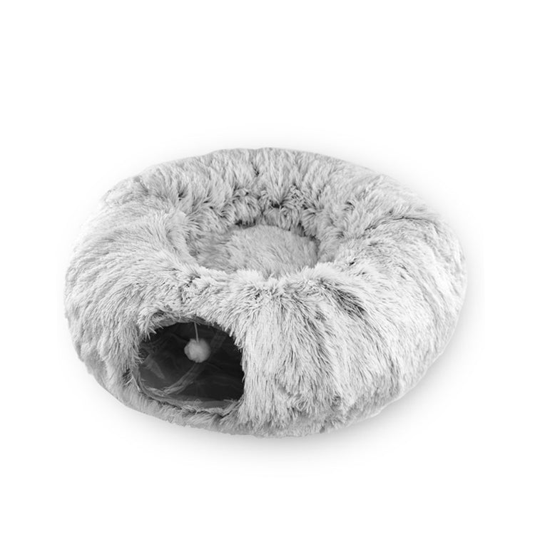 Cat Tunnel Bed with Washable Mat