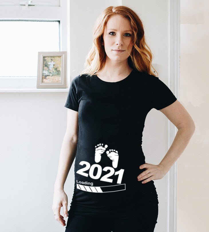 Printed maternity tee