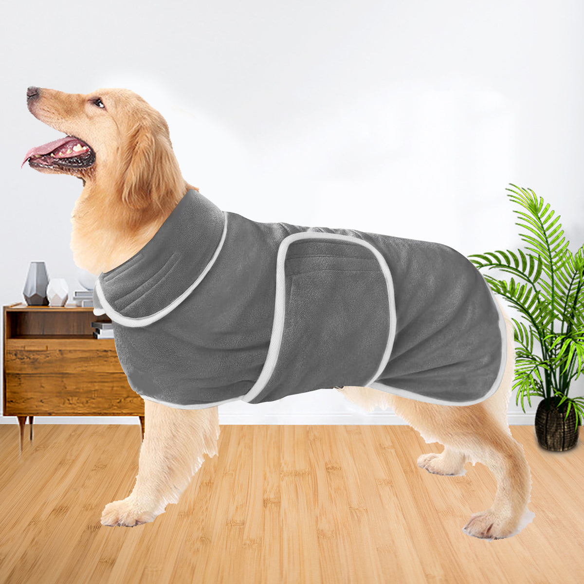 Absorbent Dog Bathrobe