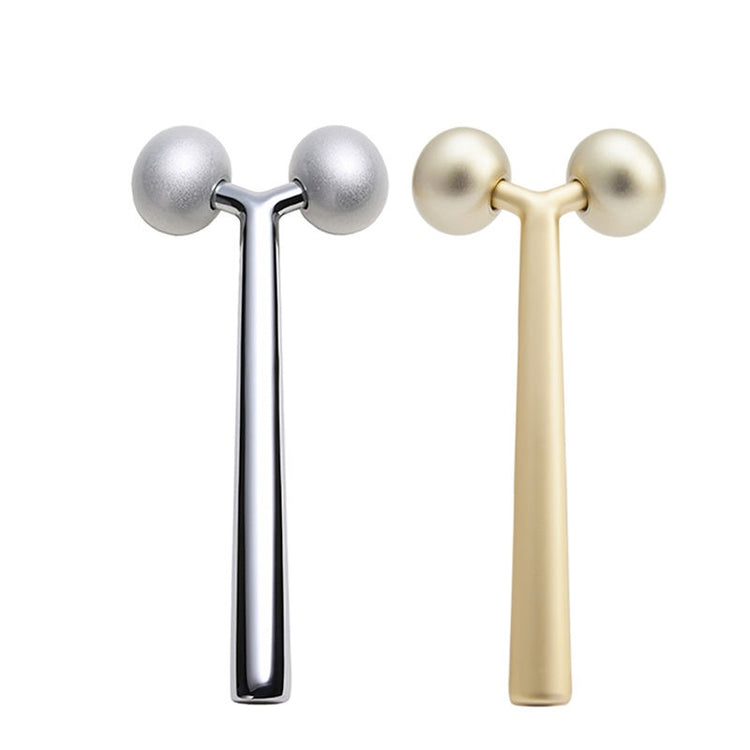 Handheld Y-shaped 3D Facial Roller Massager For Lifting And Skin Beautifying, With Acne Removal
