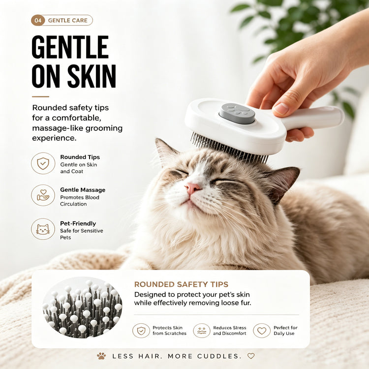 Self-Cleaning Pet Grooming Brush