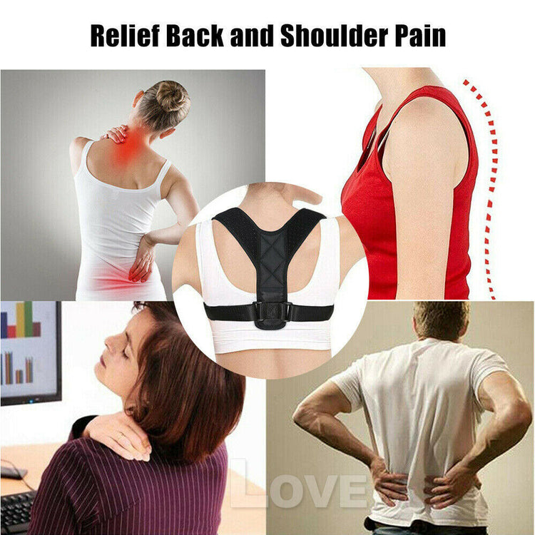 Posture Clavicle Support Corrector Back Straight Shoulders Brace Strap Correct