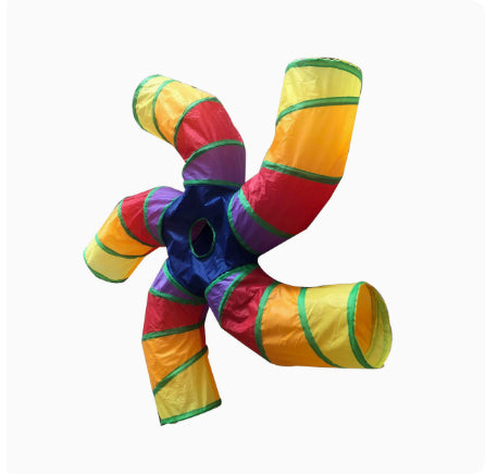 Tree-Pattern Pet Play Tunnel