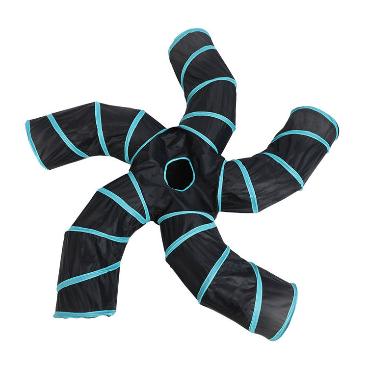 Tree-Pattern Pet Play Tunnel