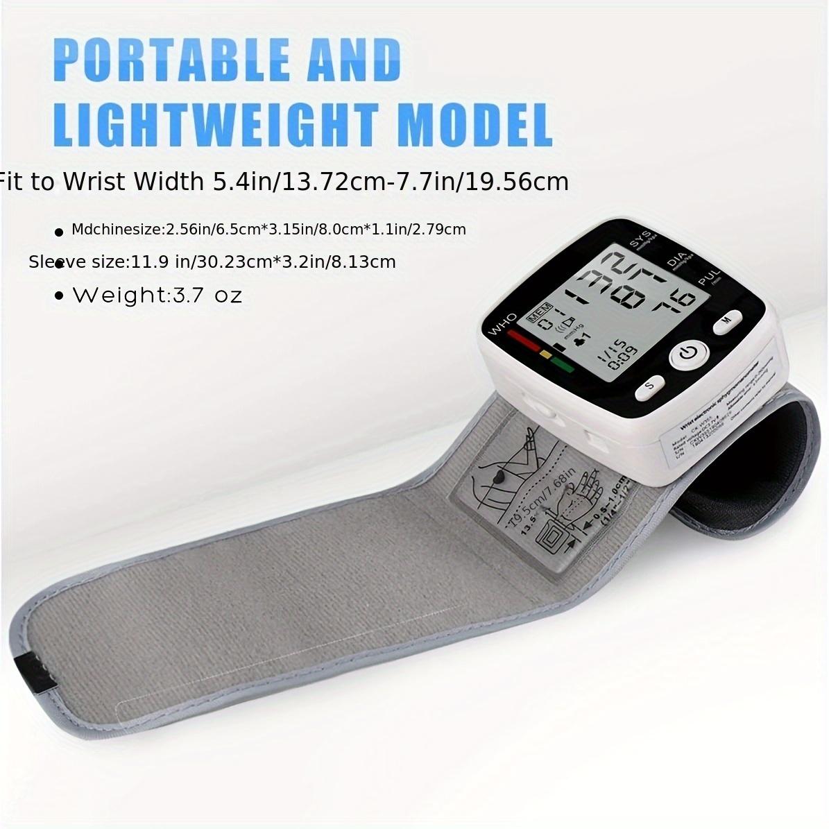 Wrist Blood Pressure Monitor With USB Charging 2 X 90-Reading Memory Cuff Included FDA Certified